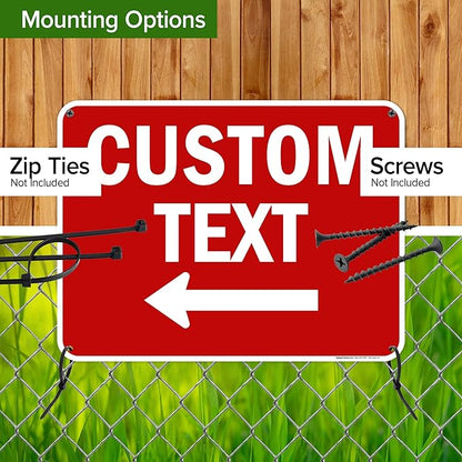 Custom Arrow, Custom Directional Sign, Left Arrow, 18x24 Inches, 55 mil thick - Image 5