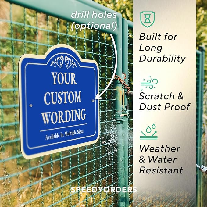Custom Personalized Metal Aluminum Driveway Signs, Waterproof Made In USA - Image 6