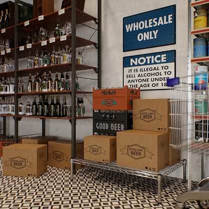 Regal Altair 24" Deep x 36" Wide x 8" Height Wire Shelving Kit | 1-Tier | NSF - Image 7