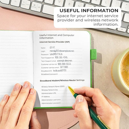 Clever Fox Password Book with alphabetical tabs. Internet Address Organizer - Image 5