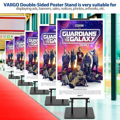 VAIIGO 2Pack Poster Stand for Display, Heavy Duty Floor Standing Sign Holder - Image 8