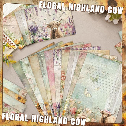 TaoBary 160 Pcs Stationery Paper Set 50 Double Sided Stationery Papers - Image 4