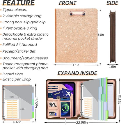KLLVE Leather Padfolio Portfolio - Image 2