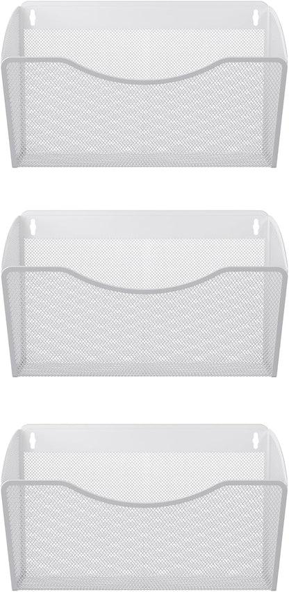 EasyPAG 3 Single Pocket Wall File Organizer, Mesh Hanging File Folder Organizer - Image 3