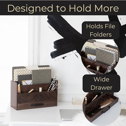 BLU MONACO | Wooden Mail Organizer - Image 4