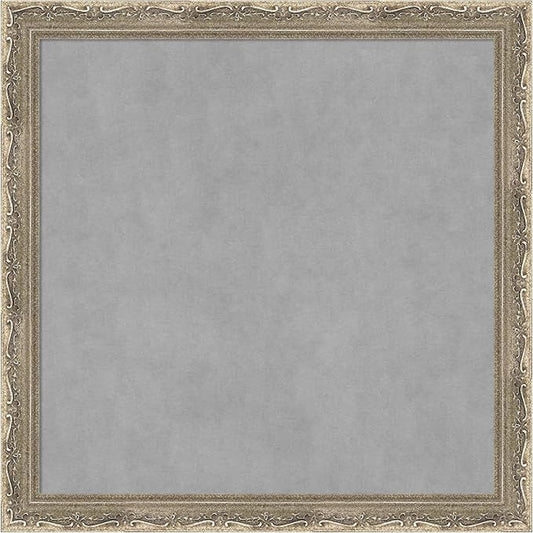 Amanti Art Silver Framed Magnetic Board 14x14 X-Small Vision Board by AmantiArt