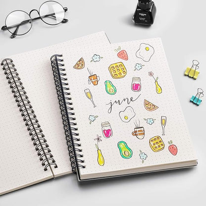 EMSHOI Dotted Journal Spiral Notebook 7.48" x 10.15" - Image 6