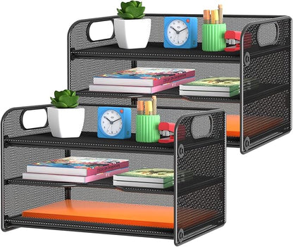 samstar 2 Pack 3 Tier Letter Tray Paper Organizer by Samstar