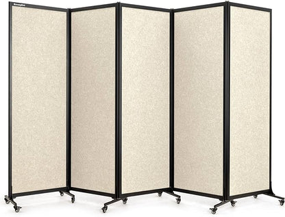 Upgrade Version Room Partition and Divider, Freestanding Rolling Dividers by StrongBird