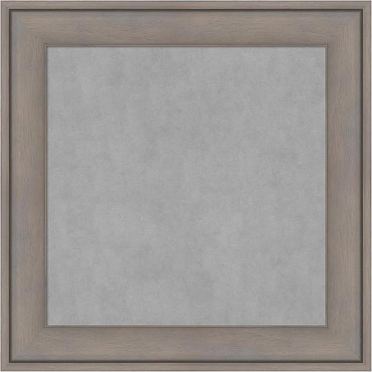 Amanti Art Grey Framed Magnetic Board 15x15 X-Small Vision Board by AmantiArt