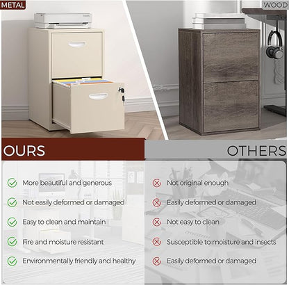 Kubohogar 2 Drawer File Cabinet - Image 7