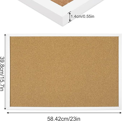 FEBSNOW Cork Board Bulletin Board 23 x 15.7 Inches - Image 2