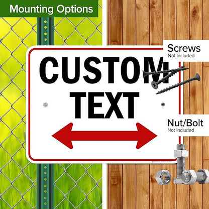 Custom Arrow, Custom Directional Sign, Two Way Arrow, 18x24 Inches, Rust Free - Image 5