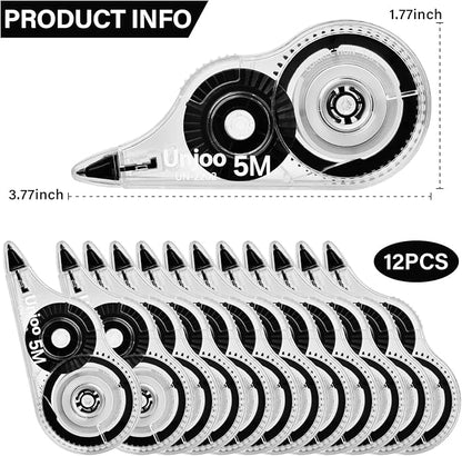 Unjoo White Correction Tape, For school - Image 2