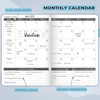 Clever Fox Planner – Undated Weekly & Monthly Planner - Image 4