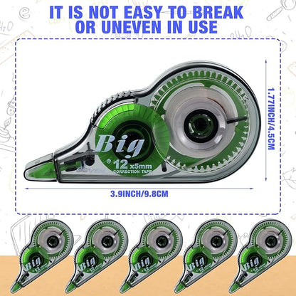 Yexiya 100 Pcs Correction Tapes Original Correction Wide Eraser Applicator Easy - Image 2