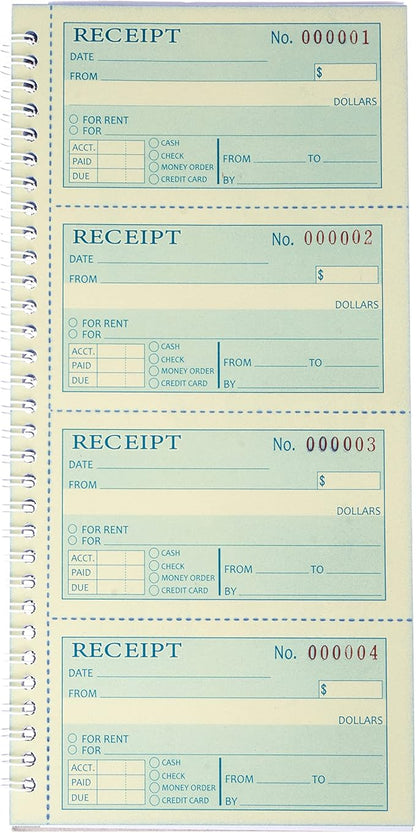Receipt Book with Carbon Copies, Money and Rent Receipt Book, 2-Part Carbonless - Image 7