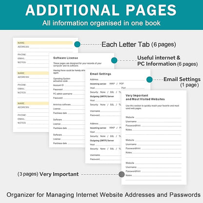 Address Book with Colorful Alphabetical Tabs - Image 7