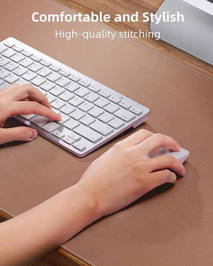 Large Desk Mat - 48" x 17"Leather Desk Pad Protector, Office Desk Mat, Non-Slip - Image 3