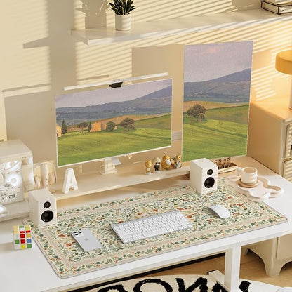 iCasso Desk Mat for Keyboard and Mouse, Large Mouse Pad, Desk Pad Mat, - Image 7