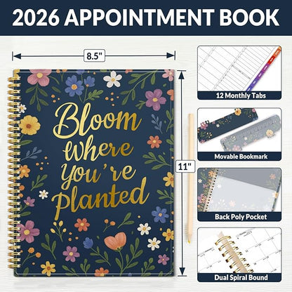 SUNEE 2026 Appointment Book, Quarter-Hourly, Weekly & Monthly - Image 4