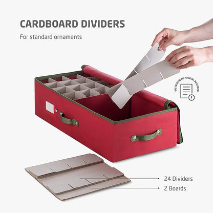 ZOBER Underbed Christmas Ornament Storage Box - Image 4