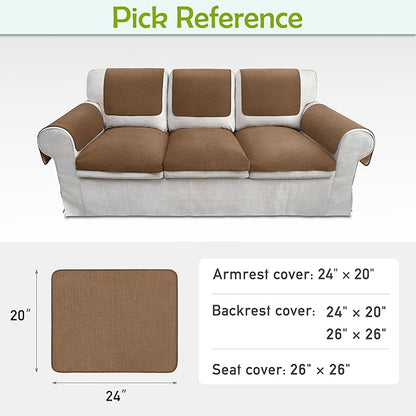 Couch Arm Covers, Waterproof Armrest Cover - Image 6