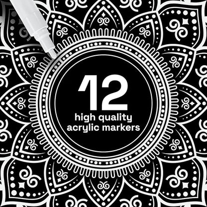 ARTISTRO 12 White Paint Pens for Glass Marking, Rock Painting, Scrapbooking - Image 2