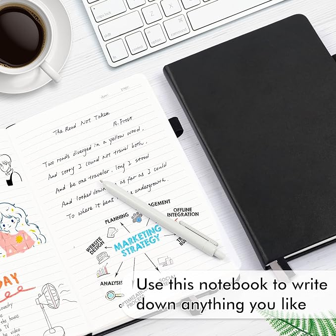 24 Pack Journal Notebook for Work, Feela Business Notebook Bulk Hardcover Lined - Image 4