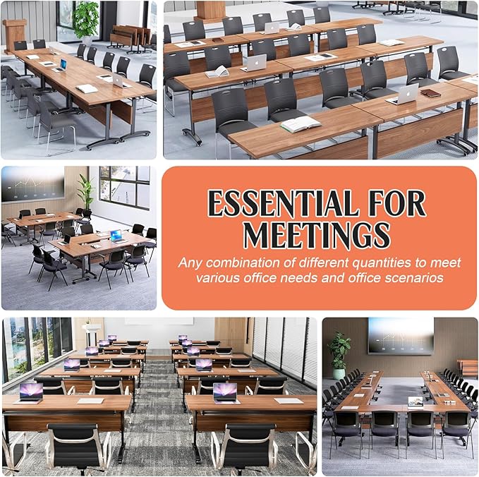 Conference Table, 55.1''Folding Conference Room Table - Image 6