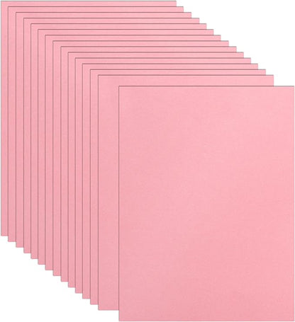 Guakicae 32 Sheets Pink Cardstock 8.5 x 11 Printer Paper, 80lb Premium Paper by Guakicae