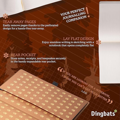 Dingbats* - Wildlife Dotted Extra Large A4 Notebook - PU Leather Hardcover - Image 5
