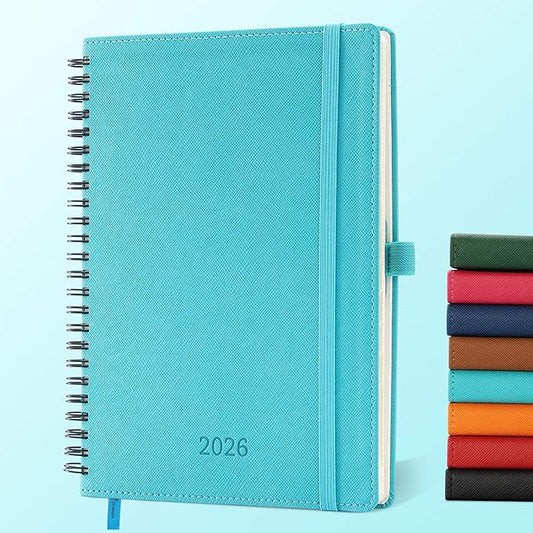 IN-LUXPRO Planner 2026 Daily Weekly and Monthly, 12 Months Spiral Bound by IN-LUXPRO