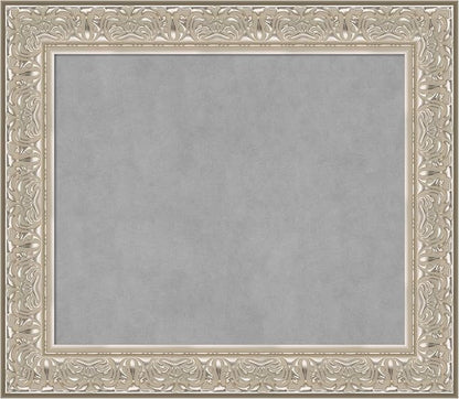 Amanti Art Silver Framed Magnetic Board 27x31 Medium Vision Board by AmantiArt