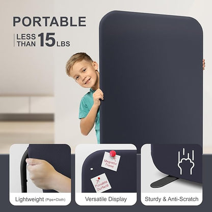 DECOLAB Standing Room Divider, Movable Space Partition Separator - Image 4