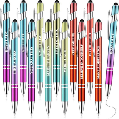 Zonon 12 Pcs Inspirational Pens Bulk Funny Ballpoint Pen by Zonon