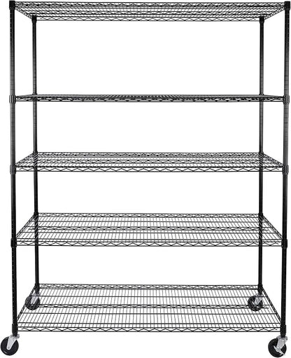Seville Classics UltraDurable Heavy Duty NSF Solid Steel Wire Rack Storage Unit - Image 2