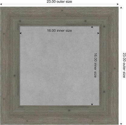 Amanti Art Grey Framed Magnetic Board 23x23 Small Vision Board - Image 3