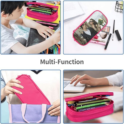 Nigmuye Custom Pencil Case Personalized Add Photo Text Pen Bag Large Capacity - Image 8