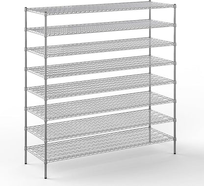 Regal Altair 24" Deep x 72" Wide x 74" Height Wire Shelving Kit | 8-Tier | NSF by Regal+Altair