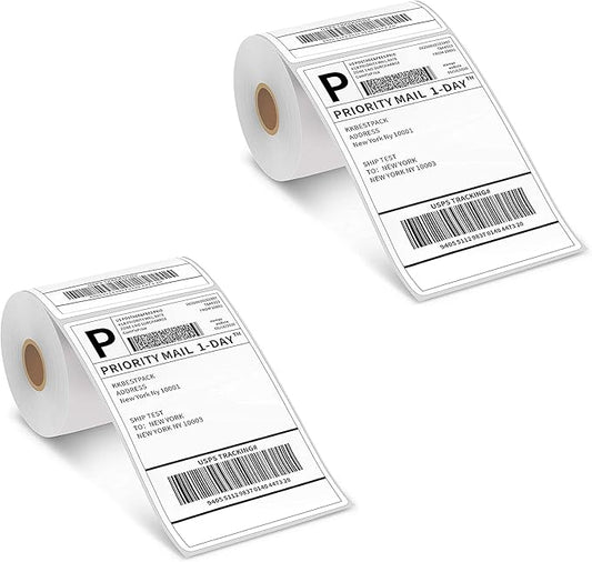KKBESTPACK 4”x 6”Direct Thermal Shipping Labels by KKBESTPACK