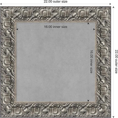 Amanti Art Silver Framed Magnetic Board 22x22 Small Vision Board - Image 3