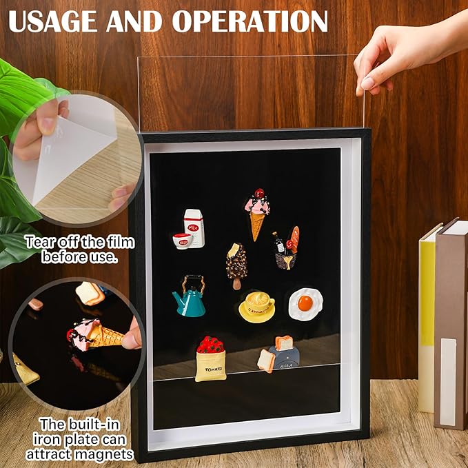 Vicenpal 1 Pcs Large Magnetic Board 16" x 12" Magnet Display Board Removable - Image 3
