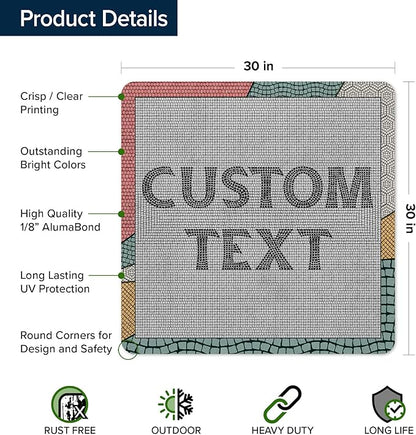 Custom Sign, Custom Street Sign, 11 Font Colors, 13 Font Styles, 4 Hole Options - Image 6