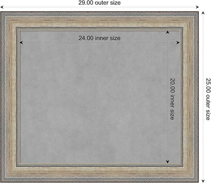 Amanti Art Silver Framed Magnetic Board 25x29 Medium Vision Board - Image 4