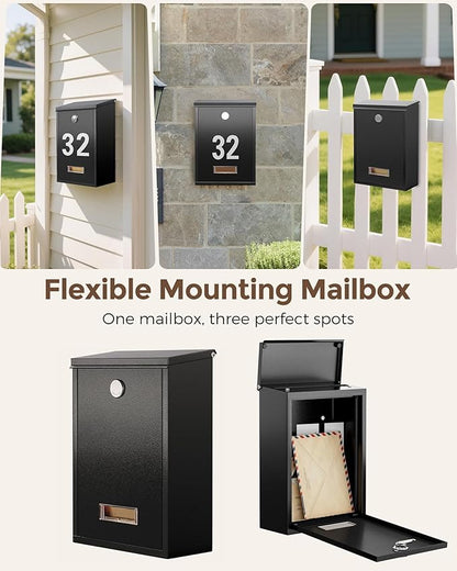 LAND·VOI Locking Wall-Mount Mailbox - Image 9
