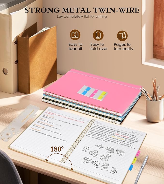 Spiral Notebook Journal 8.5” x 11”, A4 Large Notebooks - Image 6