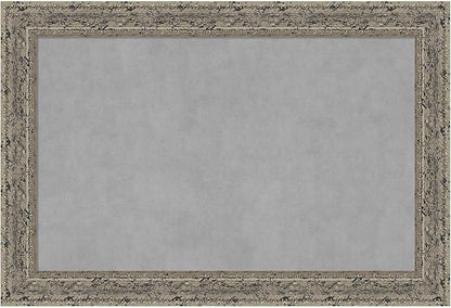 Amanti Art Silver Framed Magnetic Board 25x37 Large Vision Board by AmantiArt
