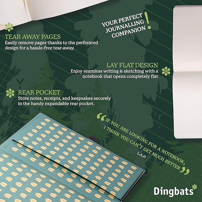 Dingbats* - Wildlife Squared Extra Large A4 Notebook - PU Leather Hardcover - Image 5