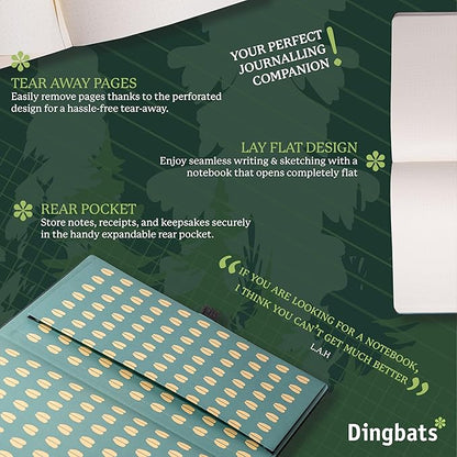 Dingbats* - Wildlife Plain Extra Large A4 Notebook - PU Leather Hardcover - Image 5